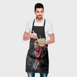 Фартук кулинарный Damon Salvatore V3, цвет: 3D-принт — фото 2