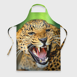Фартук кулинарный Свирепый леопард, цвет: 3D-принт