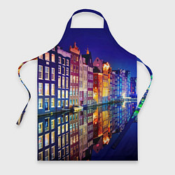 Фартук кулинарный Амстердама - Нидерланды, цвет: 3D-принт