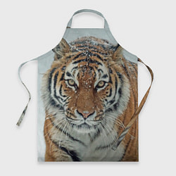 Фартук кулинарный Тигр в снегу, цвет: 3D-принт