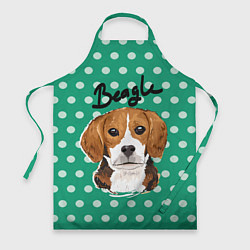 Фартук кулинарный Beagle Face, цвет: 3D-принт