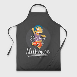 Фартук кулинарный Milhouse, цвет: 3D-принт