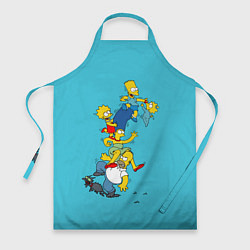 Фартук кулинарный Семейка Симпсонов 2, цвет: 3D-принт