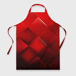 Фартук кулинарный Red squares, цвет: 3D-принт