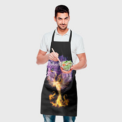 Фартук кулинарный Deep Purple: Phoenix Rising, цвет: 3D-принт — фото 2