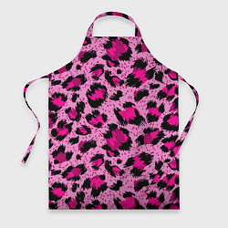 Фартук кулинарный Розовый леопард, цвет: 3D-принт