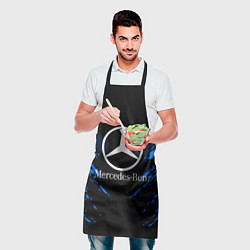 Фартук кулинарный Mercedes-Benz: Blue Anger, цвет: 3D-принт — фото 2