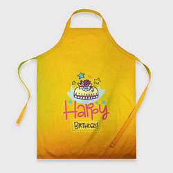 Фартук кулинарный Happy Birthday, цвет: 3D-принт