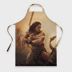 Фартук кулинарный Конан-варвар, цвет: 3D-принт