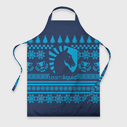 Фартук кулинарный Team Liquid: Blue Pattern, цвет: 3D-принт
