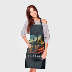 Фартук кулинарный Palm Florida: Surfing Time, цвет: 3D-принт — фото 2