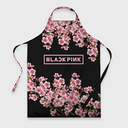 Фартук кулинарный Black Pink: Delicate Sakura, цвет: 3D-принт