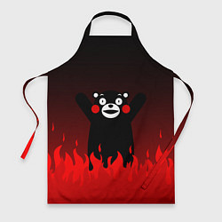 Фартук кулинарный Kumamon: Hell Flame, цвет: 3D-принт