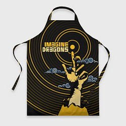Фартук кулинарный Imagine Dragons: Vinyl, цвет: 3D-принт