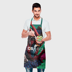 Фартук кулинарный CS GO hyper beast skin, цвет: 3D-принт — фото 2