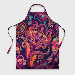 Фартук Орнамент пейсли - розовый