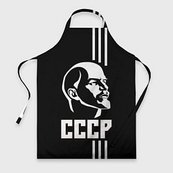 Фартук кулинарный СССР Ленин, цвет: 3D-принт