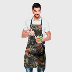 Фартук кулинарный Якоря с маком, цвет: 3D-принт — фото 2