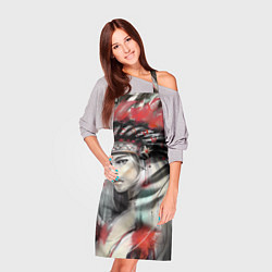 Фартук кулинарный Индейская девушка, цвет: 3D-принт — фото 2