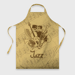 Фартук кулинарный Jazz - musical instruments, цвет: 3D-принт