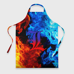 Фартук кулинарный L letter fire, цвет: 3D-принт