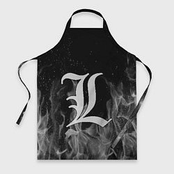 Фартук кулинарный L letter flame gray, цвет: 3D-принт