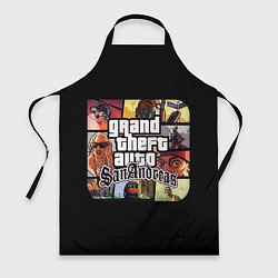 Фартук кулинарный GTA SA, цвет: 3D-принт