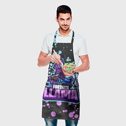 Фартук кулинарный Fortnite LLAMA, цвет: 3D-принт — фото 2