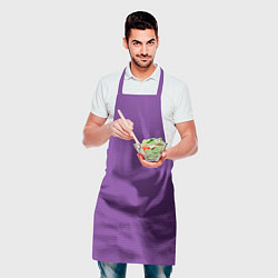 Фартук кулинарный Фиолетовая волна, цвет: 3D-принт — фото 2