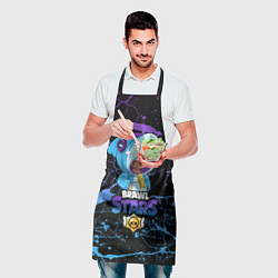 Фартук кулинарный Brawl Stars Leon Shark, цвет: 3D-принт — фото 2