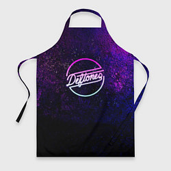 Фартук кулинарный Deftones Neon logo, цвет: 3D-принт