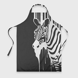 Фартук кулинарный Зебра, цвет: 3D-принт