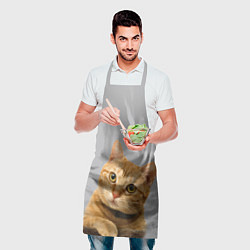 Фартук кулинарный Рыжий котик, цвет: 3D-принт — фото 2