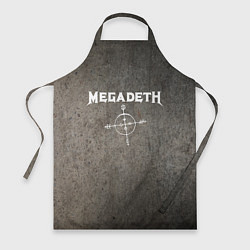 Фартук кулинарный Megadeth, цвет: 3D-принт