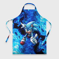 Фартук кулинарный Blue Sonic, цвет: 3D-принт