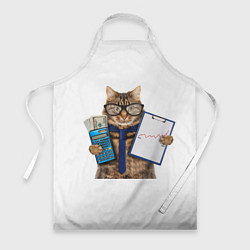 Фартук кулинарный Кот в очках, цвет: 3D-принт