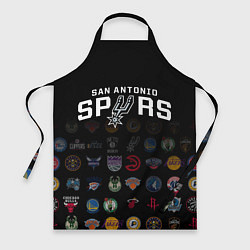 Фартук кулинарный San Antonio Spurs 2, цвет: 3D-принт