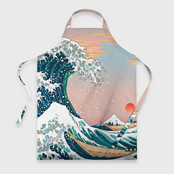 Фартук кулинарный Большая волна в канагаве, цвет: 3D-принт