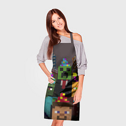 Фартук кулинарный Minecraft - characters - video game, цвет: 3D-принт — фото 2