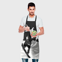 Фартук кулинарный Сноубордисты, цвет: 3D-принт — фото 2
