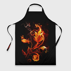 Фартук кулинарный Огненный цветок, цвет: 3D-принт
