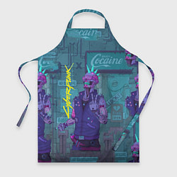 Фартук кулинарный Cyberpunk 2077, цвет: 3D-принт