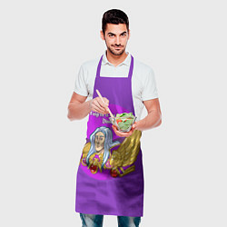 Фартук кулинарный А ещё я люблю фиолетовый, цвет: 3D-принт — фото 2