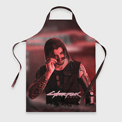 Фартук кулинарный Johnny Silverhand Cyberpunk, цвет: 3D-принт