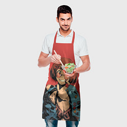 Фартук кулинарный Урарака Очако Моя геройская, цвет: 3D-принт — фото 2