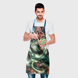 Фартук кулинарный Ктулху Лавкрафт, цвет: 3D-принт — фото 2