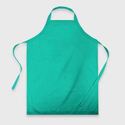 Фартук кулинарный Бискайский зеленый без рисунка, цвет: 3D-принт