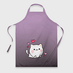 Фартук кулинарный Влюбленный котенок, цвет: 3D-принт