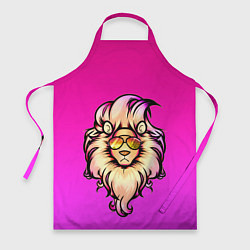 Фартук кулинарный Модный лев в очках, цвет: 3D-принт