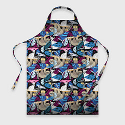 Фартук кулинарный Ленивцы и Лемуры, цвет: 3D-принт